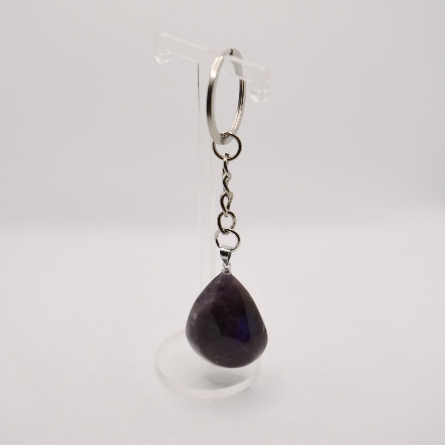 Schlüsselanhänger "Tropfen", Amethyst