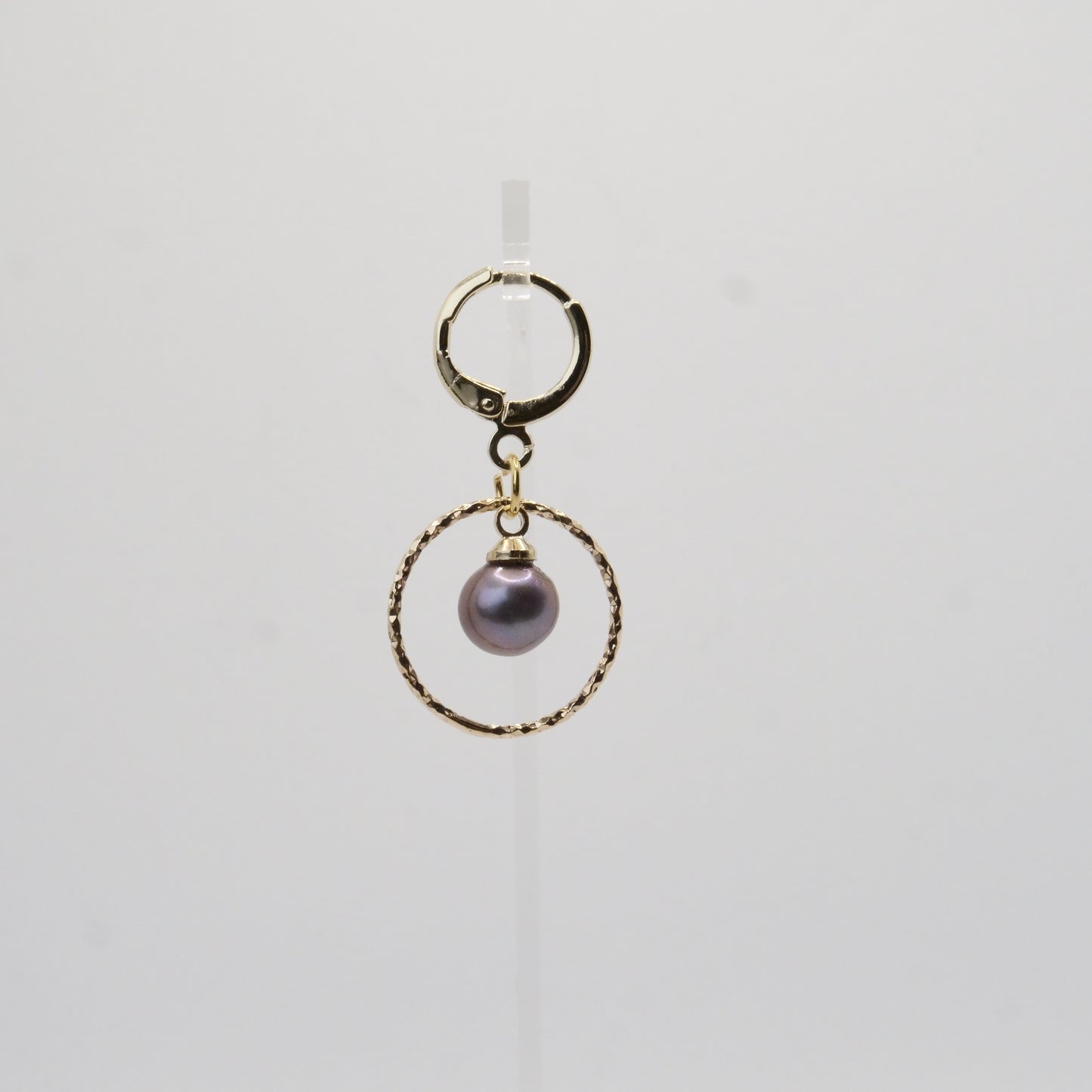 Ohrringe vergoldet 18K mit Perle