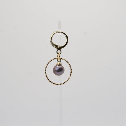 Ohrringe vergoldet 18K mit Perle