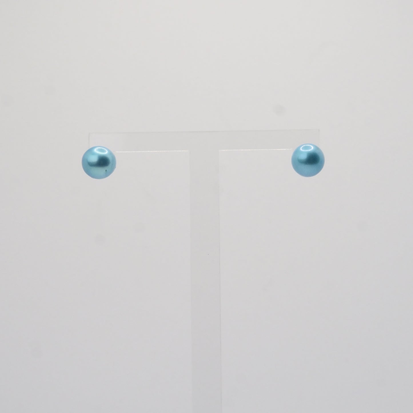 Ohrstecker, 925er Sterling Silber mit blauen Perlen