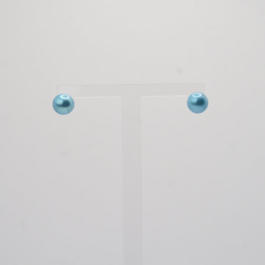 Ohrstecker, 925er Sterling Silber mit blauen Perlen